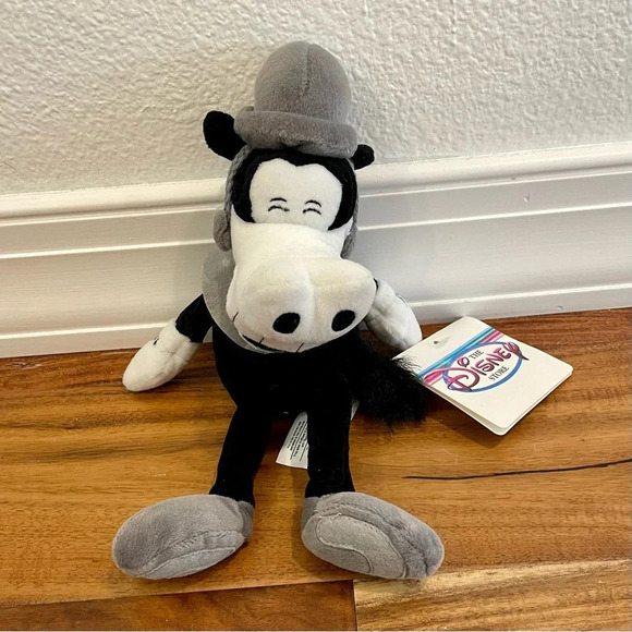 The Disney Store Vintage BB Horace Horsecollar Black & White Bean Bag Plush. - Picture 4 of 7